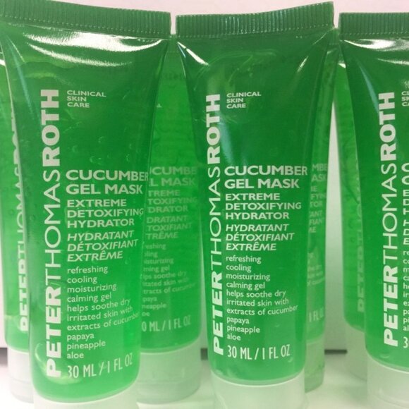 10  Peter Thomas Roth Cucumber Gel Mask Detoxifying Hydrator  1 oz NEW - Picture 1 of 1